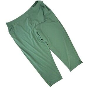 Athleta Brooklyn Mid Rise Ankle Pant Women's Plus Size 26 - Inseam 28” Green